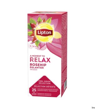 Herbata czarna Lipton z dziką różą 25 szt. - Lipton