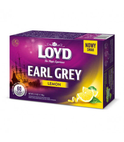 Herbata Czarna Loyd Tea Earl Grey Z Cytryną 60 Szt. - Loyd Tea | Sklep ...