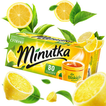 Herbata czarna Minutka cytrynowa 80 szt. - Minutka