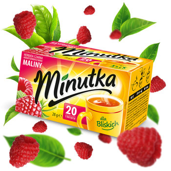 Herbata czarna Minutka malinowa 20 szt. - Minutka