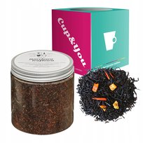 Herbata czarna MORELOWO TRUFLOWA morele drzewo sandałowe 120g - sypana liściasta herbata PREMIUM na prezent upominek Cup&You