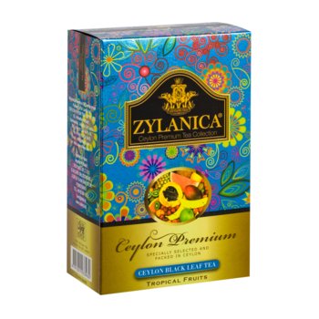 Herbata Czarna Owocowa Liściasta Zylanica Premium Black Tea Tropical Pieces Fbop 100 G - Zylanica