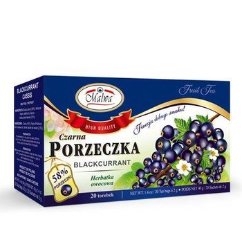 Herbata czarna porzeczka 20*2g fix MALWA - Inna marka