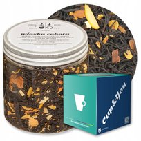 Herbata czarna WŁOSKA ROBOTA smak migdałowe ciasteczko i włoski li-kier - herbata liściasta sypana mieszanka napar susz - gotowa na prezent upominek