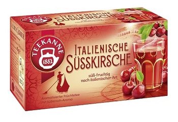 Herbata czereśniowa  TEEKANNE włoska  Italienische Susskirsche 20x2,25g - Inna marka
