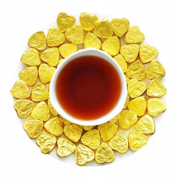 Herbata Czerwona prasowana PU ERH TUOCHA GOLD Serca 100g puerh - Winoszarnia