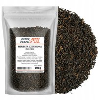 HERBATA CZERWONA PU-ERH 200g Liściasta naturalna aromatyczna jakość Kol-Pol