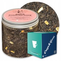 Herbata czerwona pu-erh POMARAŃCZOWY o smaku pomarańczowym PREMIUM Cup&You - herbata liściasta sypana mieszanka napar susz - gotowa na prezent upominek