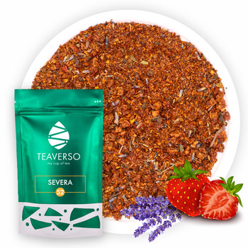 Herbata czerwonokrzew rooibos z truskawką 50 g - TEAVERSO