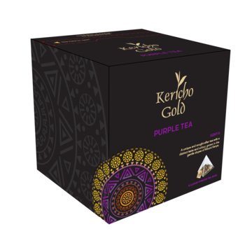 Herbata fioletowa KERICHO Purple Tea 15 piramidek - Kericho Gold