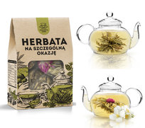 Herbata kwitnąca CZARNA kwiat lichi 4 szt zestaw tea Jaśmiń