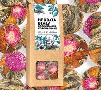 Herbata kwitnąca KORONA SMAKU kulka ball 4 szt kwiat rozkwitająca white tea Inna marka