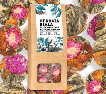 Herbata kwitnąca KORONA SMAKU kulka ball 4 szt kwiat rozkwitająca white tea - Inna marka