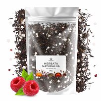 Herbata liściasta czarna Cicha noc 1 kg hurt jakość malina dekoracje cukrowe