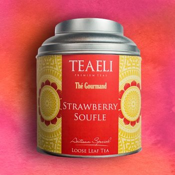 Herbata liściasta TEAELI Truskawkowy Suflet, 75 g - TeaEli
