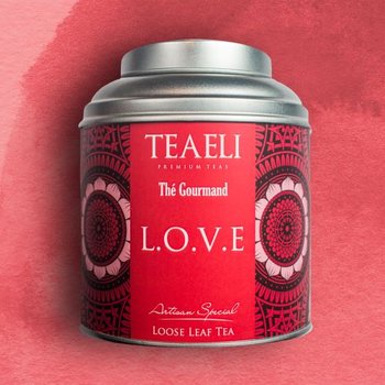 Herbata liściasta w puszce TEAELI Miłość, 75 g - Ambassador