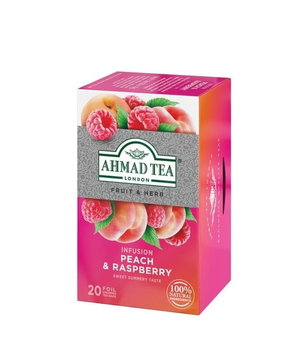 Herbata owocowa Ahmad Tea brzoskwinia z maliną 20 szt. - Ahmad Tea