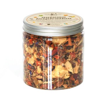 Herbata owocowa AUTUMN INSPIRATION najlepsza sypana napar 150g jesienna mieszanka owocowa rabarbar jabłka granat jagody goji liść jeżyn - Cup&You