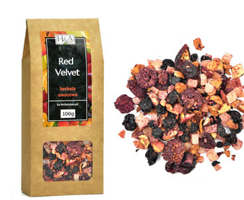 Herbata owocowa bez hibiskusa Red Velvet 100g - Inna marka