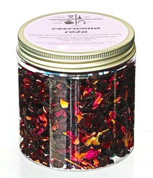 Herbata owocowa CZERWONA RÓŻA najlepsza sypana napar 150g hibiskus rodzynki czarny bez kwiat róży  - Cup&You