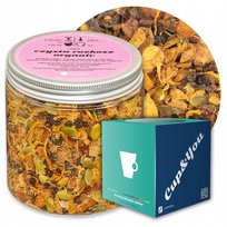 Herbata owocowa CZYSTA ROZKOSZ ORGANIC o smaku pomarańczy z gujawą PREMIUM - herbata liściasta sypana mieszanka napar susz - gotowa na prezent upominek