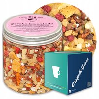 Herbata owocowa GORZKA LEMONIADA o lekko kwaśnym smaku lemoniady PREMIUM - herbata liściasta sypana mieszanka napar susz - gotowa na prezent upominek
