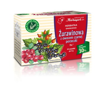 Herbata owocowa Herbapol żurawina i czarna porzeczka 24 szt.