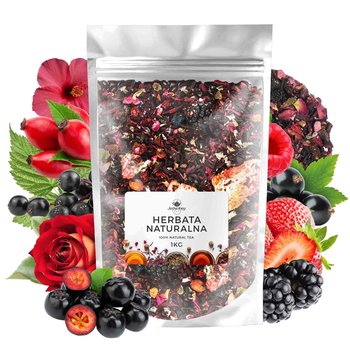 Herbata owocowa Leśny Dzban 1kg hibiskus maliny truskawki czarny bez tea - Inna marka