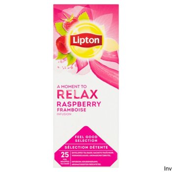 Herbata owocowa Lipton malinowa 25 szt. - Lipton