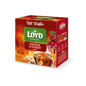 Herbata owocowa Loyd Tea z pomarańczą i imbirem 15 szt.