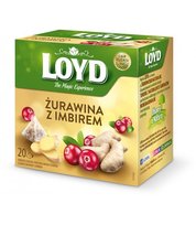 Herbata owocowa Loyd Tea z żurawiną i imbirem 20 szt.