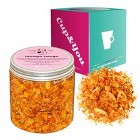 Herbata owocowa MANGO TANGO kawałki pomarańczy ananas 220g - orzeźwiająca - herbata sypana liściasta napar z suszu PREMIUM na prezent upominek Cup&You