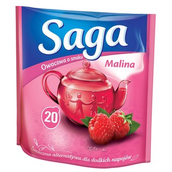 Herbata owocowa Saga malinowa 20 szt. - Saga
