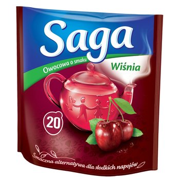 Herbata owocowa Saga wiśniowa 20 szt. - Saga