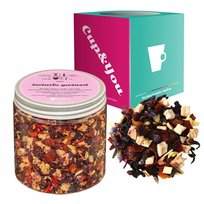 Herbata owocowa ŚWIATŁO GWIAZD dzika róża hibiskus pomarańcza cytryna 120g - herbata sypana liściasta napar z suszu PREMIUM na prezent upominek podarunek Cup&You