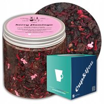 Herbata owocowa sypana Berry Flamingo o smaku leśnych jagód PREMIUM Cup&You - herbata liściasta sypana mieszanka napar susz - gotowa na prezent upominek