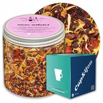 Herbata owocowa sypana OWOC MIŁOŚCI o smaku moreli i brzoskwini w śmietanie - herbata liściasta sypana mieszanka napar susz - gotowa na prezent upominek