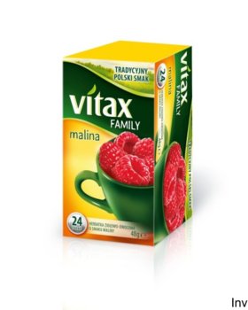 Herbata owocowa Vitax malinowa 24 szt. - Vitax