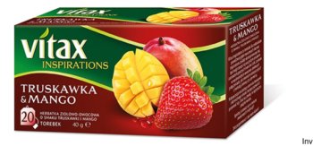 Herbata owocowa Vitax truskawka z mango 20 szt. - Vitax