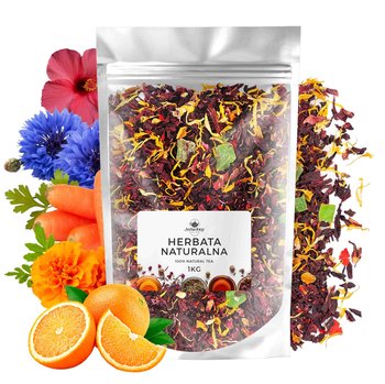 Herbata owocowa Zachód Słońca 1kg hibiskus nagietek liściasta - Inna marka