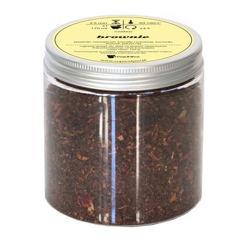 Herbata rooibos czerwonokrzew BROWNIE najlepsza sypana 150g honeybush kawałki czekolady karmelki pączki róż - Cup&You