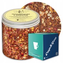 Herbata Rooibos MANDARYNKI Z IMBIREM o smaku mandarynkowo imbirowym Cup&You - herbata liściasta sypana mieszanka napar susz - gotowa na prezent upominek