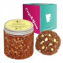 Herbata Rooibos MANHATTAN czerwonokrzew bez kofeiny marakuja 200g - herbata sypana liściasta napar z czerwonokrzewu PREMIUM na prezent upominek podarunek Cup&You