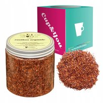 Herbata rooibos ORGANIC czerwonokrzew bez kofeiny 130g - herbata sypana liściasta napar z czerwonokrzewu PREMIUM na prezent upominek podarunek Cup&You