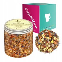 Herbata rooibos VITAL SHOT czerwonokrzew papaja banan lapacho jabłka 150g - herbata sypana liściasta napar z czerwonokrzewu PREMIUM na prezent upominek Cup&You