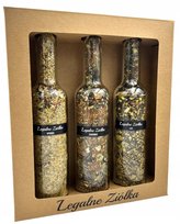 Herbata w butelce, mieszanka ziół, zestaw herbat, prezent na dzień Babci, prezent na dzień Dziadka, zestaw prezentowy, Las, Zdrówko, Miłość 3x80g/ Legalne Ziółka, herbata premium, napary ziołowe