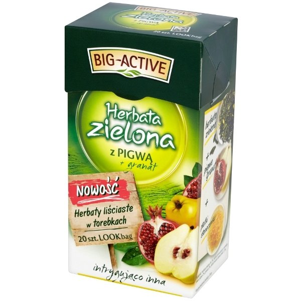 Herbata Zielona Big-Activ Z Pigwą I Granatem 20 Szt. - Big-Active ...