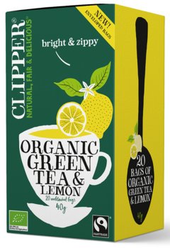 Herbata zielona Clipper malinowa 20 szt. - Clipper