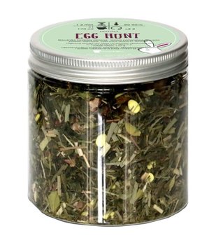 Herbata zielona EGG HUNT najlepsza liściasta sypana 130g trawa cytrynowa gruszki jabłka bambus cukrowe dekorki - Cup&You