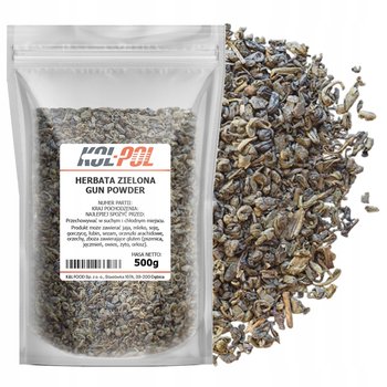 HERBATA ZIELONA GUNPOWDER 500g Liściasta naturalna aromatyczna Kol-Pol - Kol-pol